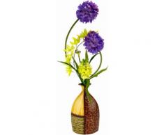 Kunstpflanze Gesteck Allium / Orchidee, lila
