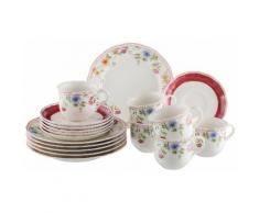 CreaTable Kaffeeservice Cornwall, (Set, 18 tlg.), Mikrowellengeeignet bunt Zubehör für Kaffeemaschinen Kaffee Espresso Haushaltsgeräte