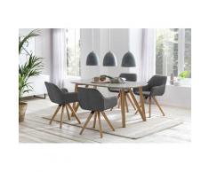 SalesFever Essgruppe (Set, 5-tlg) grau Essgruppen Tische Sitzmöbel-Sets