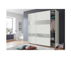 Wimex Schwebetürenschrank Altona, mit Glaselementen und zusätzlichen Einlegeböden weiß, weißglas Schwebetürenschränke Kleiderschränke