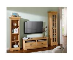 Home affaire Wohnwand Eva, (Set, 3 St.), aus massiver Kiefer beige Wohnwände