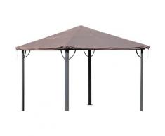 Quick Star Pavillon-Schutzhülle Barcelona 1, für 300x300 cm braun Zubehör Pavillons Gartenmöbel Gartendeko