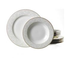 Ritzenhoff & Breker Tafelservice ISABELLA, (Set, 12 tlg.), Spülmaschinengeeignet weiß Geschirr-Sets Geschirr, Porzellan Tischaccessoires Haushaltswaren