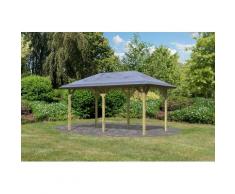 Karibu Pavillon Lillehammer 2, (Set), BxTxH: 284x491x279 cm, mit H-Pfostenanker kdi Pavillons Garten Balkon