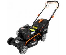 DELTAFOX Benzinrasenmäher DG-PLM 4613 SP 4in1, 46 cm Schnittbreite, mit Radantrieb und 2. Messer schwarz Rasenmäher Gartengeräte Garten Balkon