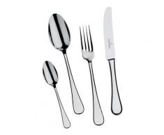 Picard & Wielpütz Solingen Besteck-Set Rossini, (Set, 24 tlg.), Chromnickelstahl 18/10, für 6 Personen silberfarben Besteckgarnituren Besteck Messer Haushaltswaren