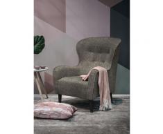 furninova Ohrensessel Ellen, gemütlicher mit attraktiver Knopfapplikation im Landhausstil grau Sessel und Hocker Sofas Couches