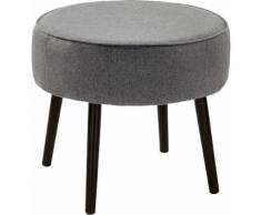 Fink Polsterhocker ELLIS, mit runder Sitzfläche grau Hocker Möbel Aufbauservice
