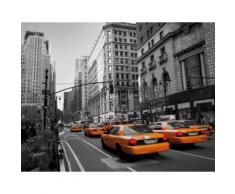 Vliestapete Cabs in Manhattan schwarz Fototapeten Tapeten Bauen Renovieren