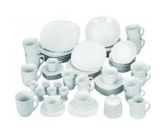 van Well Kombiservice "Atrium" (62-teilig), weiß, Neutral, weiß