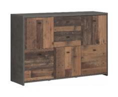 FORTE Kommode CHEST grau Kombikommoden Kommoden Sideboards