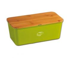 KESPER for kitchen & home Brotkasten, (1 tlg.), 100% FSC-zertifiziertem Bambus /Melamin grün Aufbewahrung Küchenhelfer Haushaltswaren Brotkasten