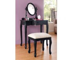 Home affaire Schminktisch (Set), schwarz, Neutral, schwarz