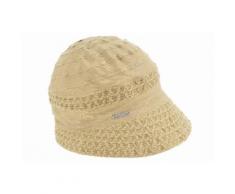 Seeberger Sonnenhut Glocke in Materialmix 54648-0, braun, Damen, sand