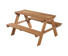 roba Kindersitzgruppe Picknick for 4 Outdoor Deluxe, Teakholz (Set, 1-tlg) braun Kinder Gartenmöbel Outdoor-Spielzeug Sitzmöbel-Sets