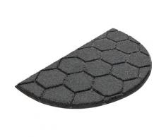 GRUND exklusiv Badematte Hexagon, Höhe 22 mm, rutschhemmend beschichtet, Hoch-Tief-Struktur, Made in Europe grau Badematten