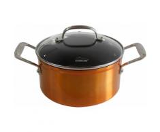 Stoneline Kochtopf, Aluminium, Induktion, Ø 20 cm, braun, Neutral, Kupfer