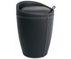 heine home Wäschehocker mit integriertem Wäschesammler, schwarz, Neutral, schwarz