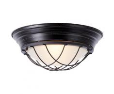 Brilliant Leuchten Deckenleuchte Typhoon, E27, 1 St., Wand- und Deckenlampe 34cm schwarz antik Deckenleuchten Lampen sofort lieferbar