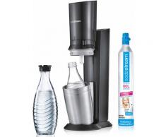 SodaStream Wassersprudler Crystal 2.0 (1 Wassersprudler, 1 Glaskaraffe, Zylinder) grau Sodastream Küchenkleingeräte Haushaltsgeräte