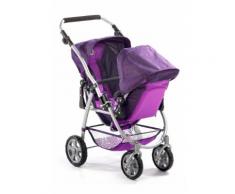 CHIC2000 Puppen-Zwillingsbuggy Vario, pflaume lila Kinder Ab 3-5 Jahren Altersempfehlung