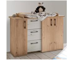 Wickelkommode Micha, bis 50 kg, umbaufähig zur Kommode, 127 cm beige Baby Wickelkommoden und Wickelregale Babymöbel Baby-, Kinder- Jugendzimmer