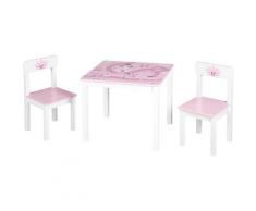roba Kindersitzgruppe Krone rosa Kinder Kinderstühle Kindermöbel Sitzmöbel-Sets