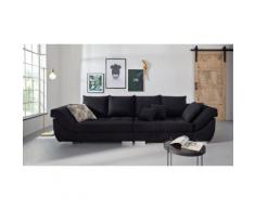INOSIGN Big-Sofa Rome, Steppung im Sitzbereich, Federkern-Polsterung schwarz Big Sofas XXL Couches