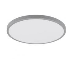 EGLO Aufbauleuchte FUEVA 1, LED-Board, 1 St., Warmweiß, schlankes Design, nur 3 cm hoch, Durchmesser 40 silberfarben LED-Lampen LED-Leuchten Lampen Leuchten sofort lieferbar