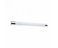 Paulmann Spiegelleuchte LED Orgon 10,5W 700 mm Chrom/Weiß mit Steckdose, 1 St., Warmweiß silberfarben LED-Lampen LED-Leuchten SOFORT LIEFERBARE Lampen Leuchten