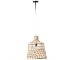 Brilliant Leuchten Pendelleuchte Newbury, E27, 1 St., Hängelampe 35cm rattan braun Deckenleuchten Lampen sofort lieferbar
