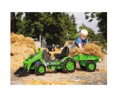 BIG Trettraktor BIG-Jim-Loader, BxTxH: 109x52x47 cm, mit Trailer grün Kinder Ab 3-5 Jahren Altersempfehlung