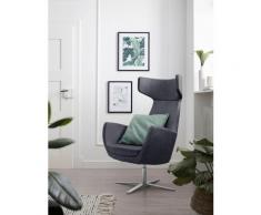 andas Drehstuhl Alette, mit Drehfunktion grau Sessel und Hocker Premium-Möbel