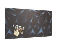 Sigel Glas-Magnettafel rahmenloses Design, schwarz, black diamond