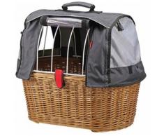 KlickFix Fahrradkorb Weidenkorb Doggy Basket Plus, braun, natur
