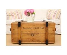 Uncle Joe´s Truhentisch Roosevelt Field braun Holz-Beistelltische Holztische Tische Tisch