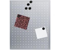 BLOMUS Magnettafel -MURO- 500 x 400 gelocht silberfarben Wanddekoration Deko Wohnaccessoires