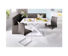 Homexperts Eckbankgruppe, 4-teilig, braun, schlamm