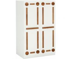 Places of Style Computerschrank Rami, aus MDF kombiniert mit Eiche massiv, Soft-Close-Funktion weiß Computerschränke Büroschränke Büromöbel