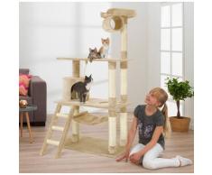 ABUKI Kratzbaum Scotty, hoch, BxTxH: 75x70x145 cm beige Kratz- Kletterbäume Katze Tierbedarf