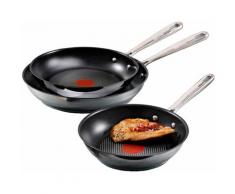 Tefal Pfannen-Set by Jamie Oliver (Set 3-tlg), silberfarben, silberfarben
