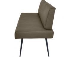 K+W Komfort & Wohnen Polsterbank Giacomo I, (1 St.), mit Metallfüssen in schwarz Struktur lackiert, 4mm umlaufender Keder im Rücken und Sitz, wahlweise der Breite 200cm oder 177cm grün Polsterbänke Sitzbänke Stühle