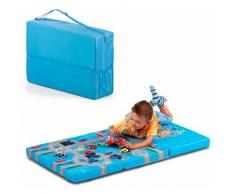 Klappmatratze FUN FOR KIDS, Sleeper Playpark, 60x120 cm, Hauck, 6 cm hoch blau Baby Babymatratzen Matratzen Matratze