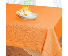 Delindo Lifestyle Tischdecke Milano, Strukturgewebe, unifarben 240 g/m² braun Tischdecken Tischwäsche