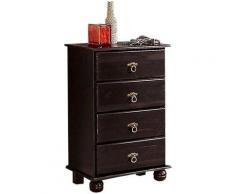 Home affaire Kommode Finca, aus massivem Kiefernholz, mit 4 Schubladen für viele Stauraummöglichkeiten beige Schubladenkommoden Kommoden Sideboards