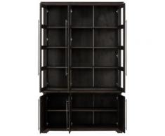 Home affaire Vitrine Meliss, grau, grau-braun