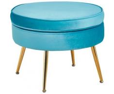 SalesFever Sitzhocker Clam, aus weichem Samtvelours bunt Hocker