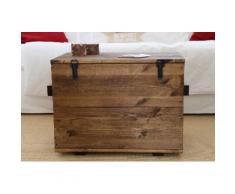 Uncle Joe´s Truhentisch Cargokiste, mit großzügigem Stauraum braun Truhen-Couchtische Couchtische Tische