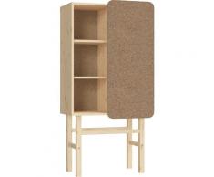 Karup Design Hochkommode Slide, (Spar-Set, 2 St.), Aus massiven Kiefernholz und Kork Pinwand braun