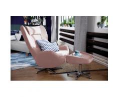 TOM TAILOR Hocker PURE, mit Metall-Drehfuß in Chrom beige Polsterhocker Sessel und Sofas Couches